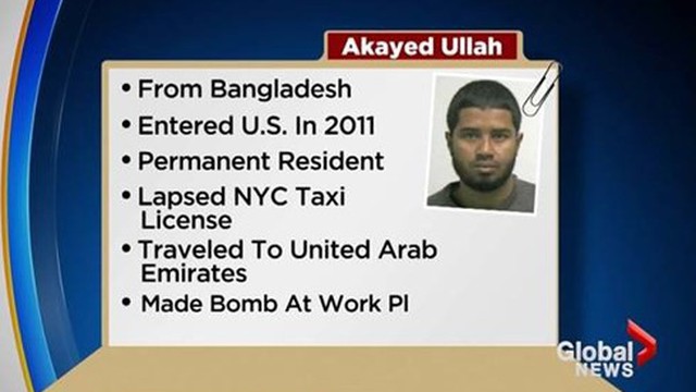 Nghi phạm đánh bom New York bị đề nghị truy tố tội khủng bố