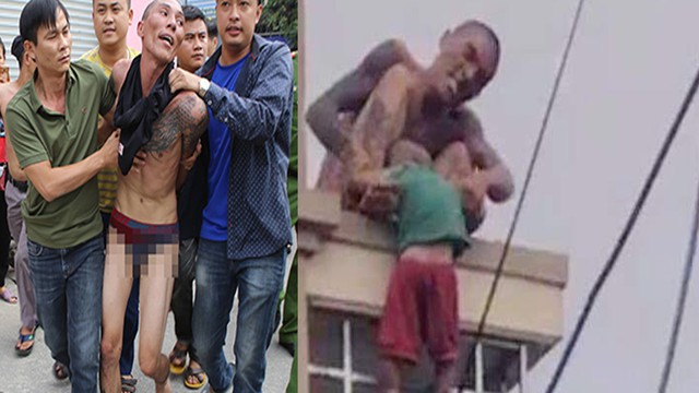 Người đàn ông xăm trổ ném con từ tầng cao xuống bị khởi tố tội giết người