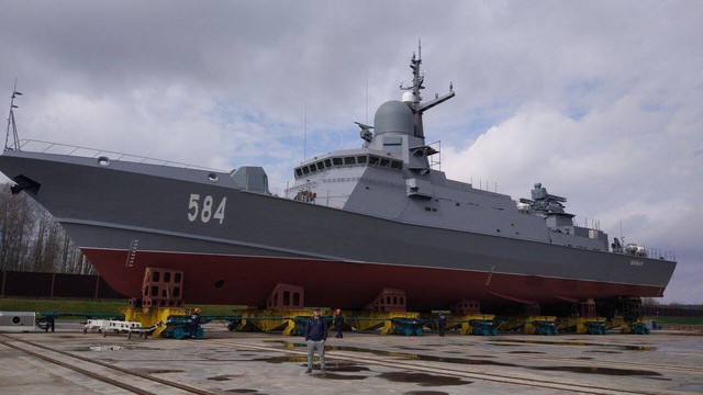 Bức ảnh hé lộ điều bất ngờ về chiến hạm tàng hình từng gây thất vọng lớn của Hải quân Nga