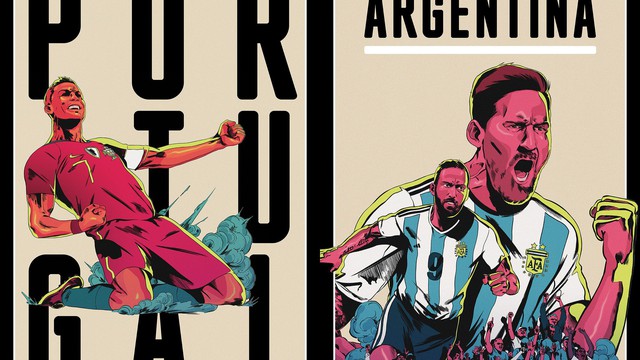 Ronaldo, Messi, Salah đẹp lồng lộng trong bộ poster cổ động World Cup 2018