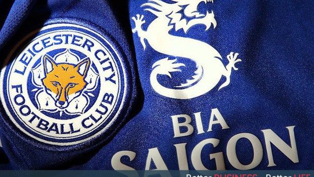 bia Saigon: Logo Bia Saigon xuất hiện trên áo đấu Leicester City tại ...