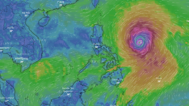 Chuyên gia khí tượng chỉ các điểm nguy hiểm mà siêu bão Mangkhut có thể gây ra