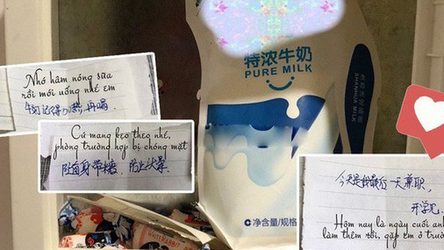 Thầm thích cô bé khóa dưới, đàn anh bí mật tặng cô một hộp sữa mỗi sáng kèm lời nhắn siêu dễ thương