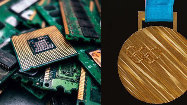 Lần đầu tiên trên thế giới: Huy chương Olympic 2020 sẽ được tái chế hết từ 80.000 tấn đồ tiện tử