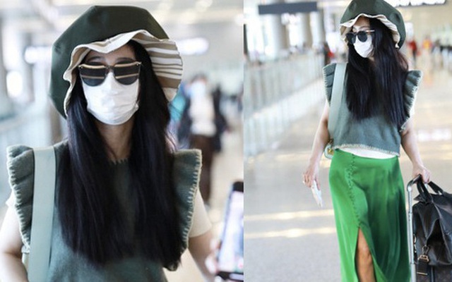 Phạm Băng Băng tiếp tục chơi nổi tại sân bay: Diện mũ to 'tổ chảng', trang phục khiến ai cũng phải thắc mắc