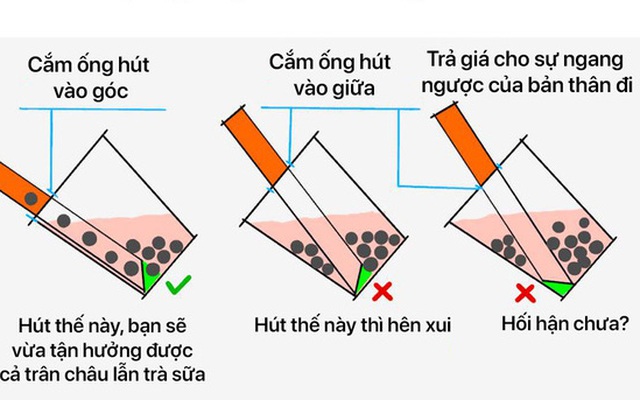 Bí kíp uống trà sữa của dân chuyên nghiệp, giúp chị em húp trọn tới hạt trân châu cuối cùng