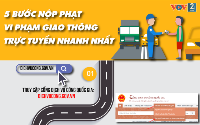 5 bước nộp phạt vi phạm giao thông trực tuyến nhanh nhất