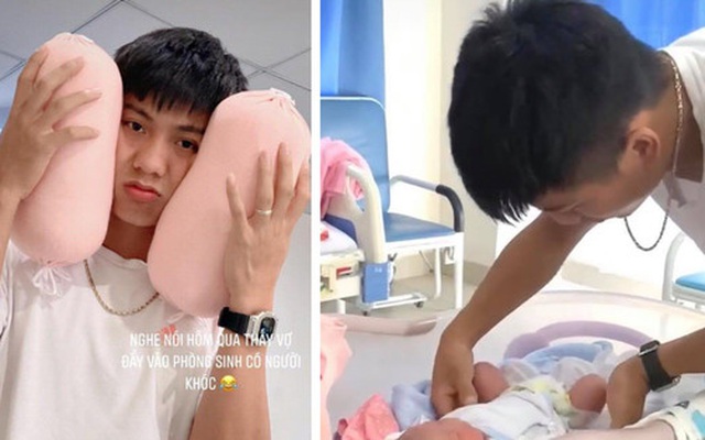 Những khoảnh khắc đầu tiên khi làm bố của Phan Văn Đức: Hạnh phúc, rạng rỡ nhưng cũng lúng túng khi lần đầu chăm sóc "thiên thần nhỏ"