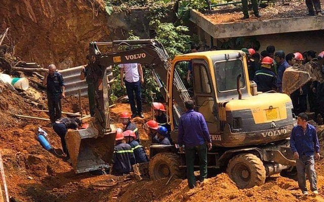 Vụ sạt lở đất công trình đang thi công ở Phú Thọ: Công tác cứu hộ đã hoàn tất, 4 người tử vong