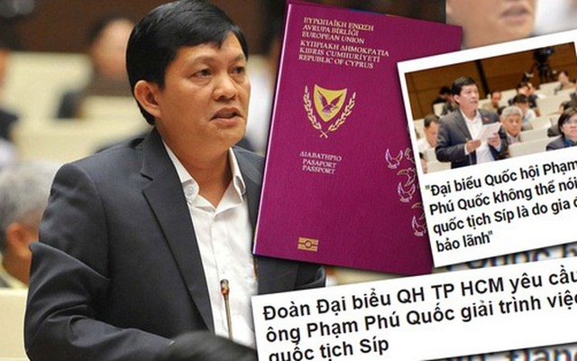 Vụ ĐBQH Phạm Phú Quốc có 2 quốc tịch:  IPC đề xuất Thành ủy chấp thuận cho thôi chức vụ