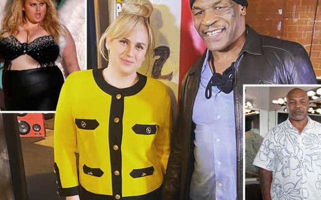 Mike Tyson bất ngờ đứng chung khung hình cùng nàng lầy Rebel Wilson sau khi bộ đôi "nghị lực" đã thổi bay 63kg để lột xác ngoạn mục