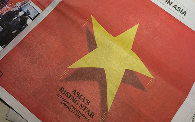 Báo quốc tế in quốc kỳ Việt Nam trên nguyên trang và dành 6 trang nói về "Ngôi sao đang lên của châu Á"