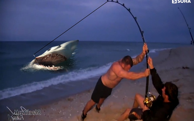 2 người đàn ông và cuộc chiến 'căng như dây đàn' với cá mập gần 500kg: Kết quả ra sao?