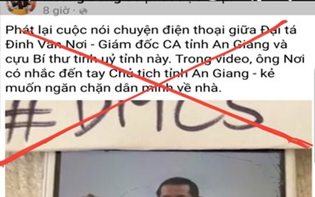 Điều tra việc các đối tượng xấu cố ý cắt ghép  file ghi âm cuộc nói chuyện của Đại tá Đinh Văn Nơi