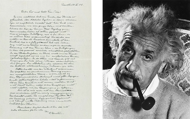 Đấu giá bản thảo quý hiếm của Albert Einstein