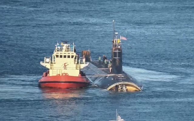 Tàu ngầm Mỹ USS Connecticut bị hư hỏng rời San Diego về cảng nhà