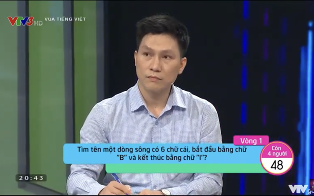 Sông gì có tên bắt đầu bằng chữ "B", kết thúc bằng chữ "I": Người chơi bỏ qua vội