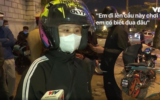 Chân dung "nữ quái" tham gia nhóm đua xe bị bắt trên cầu Nhật Tân với phát biểu trên VTV: "Em lên cầu chơi thôi, em có biết đua đâu!"