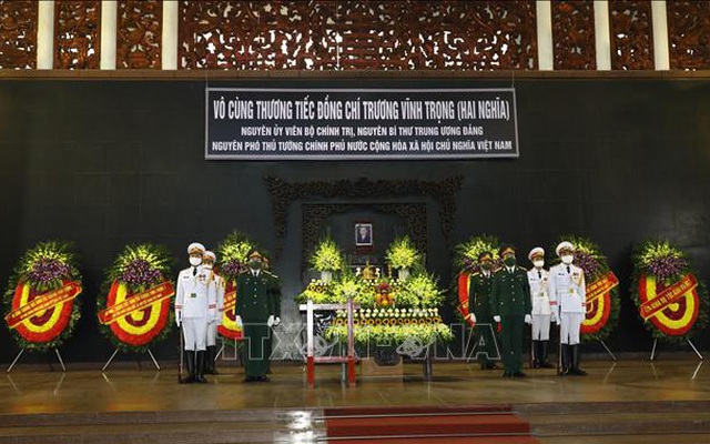 Lễ viếng nguyên Phó Thủ tướng Trương Vĩnh Trọng tại Hà Nội