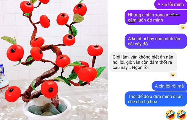 Vợ làm cây bonsai chơi Tết xấu thậm tệ, chồng trót chê vài câu liền nhận cái kết "xanh mặt"