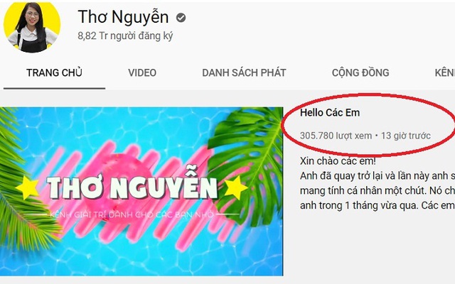 Phụ huynh sục sôi khi kênh Youtube Thơ Nguyễn trở lại sau 1 tháng đóng cửa