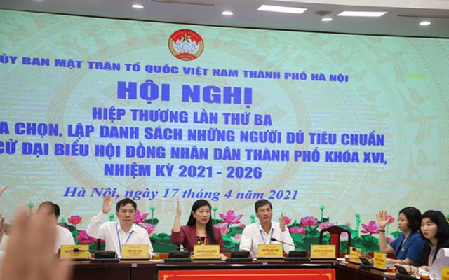 Thông qua danh sách 160 ứng cử viên đại biểu HĐND thành phố Hà Nội