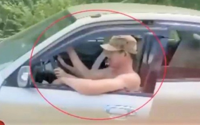 Xử phạt đôi nam nữ trong clip "ngồi chung ghế lái ô tô" lao vun vút trên đường