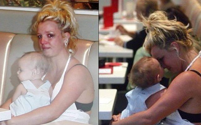 Khoảnh khắc buồn của ngành giải trí Mỹ: Britney Spears bụng mang dạ chửa ôm con khóc trong quán cafe vì bị 321 paparazzi bao vây