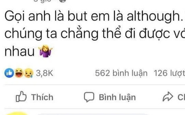 Cô gái đi ngang thả comment chỉnh lại cấu trúc tiếng Anh dùng “although”, ai ngờ là màn lag cực mạnh, dân IELTS 9.0 lần đầu mới thấy