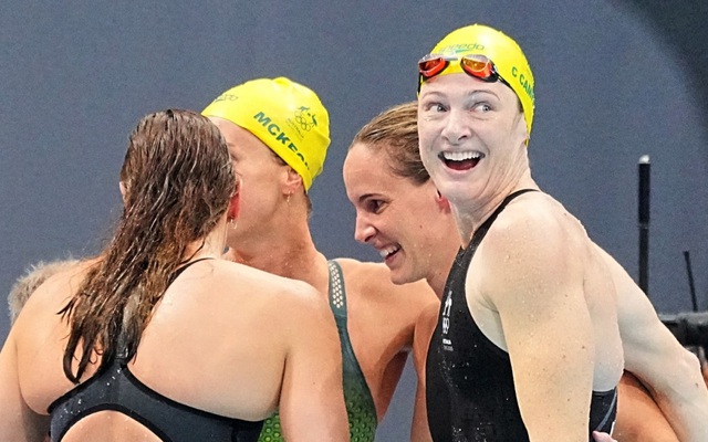 Australia lập kỷ lục thế giới ở môn bơi tại Olympic Tokyo 2020
