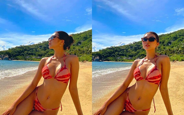 Hoa hậu Tường Linh được khen "đẹp từng centimet" trong bộ ảnh bikini mới đăng