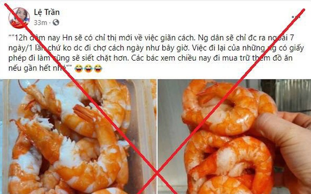 Hà Nội: Thông tin "người dân chỉ được ra ngoài 7 ngày/1 lần" là tin giả