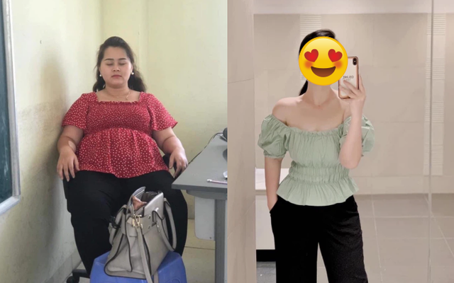 Giảm 34kg trong 1 năm, cô gái có màn "lột xác" ngoạn mục khiến người xung quanh "không thể tin được"