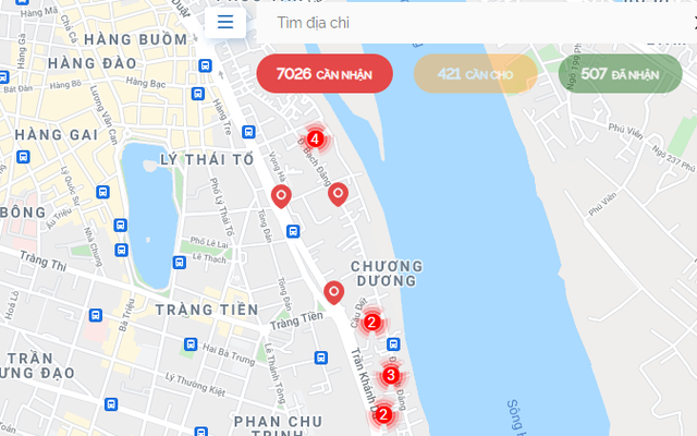 Cách dùng SOSmap của người Việt - bản đồ cho/nhận giúp đỡ nhu yếu phẩm theo thời gian thực