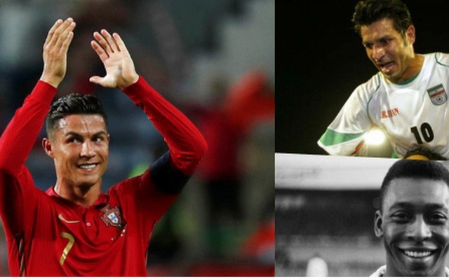 Bảng xếp hạng những cây săn bàn xuất sắc nhất ĐTQG: Ronaldo “cô đơn trên đỉnh”