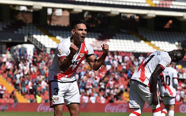 Ghi 3 bàn sau 3 trận, Falcao đi vào lịch sử Rayo Vallecano