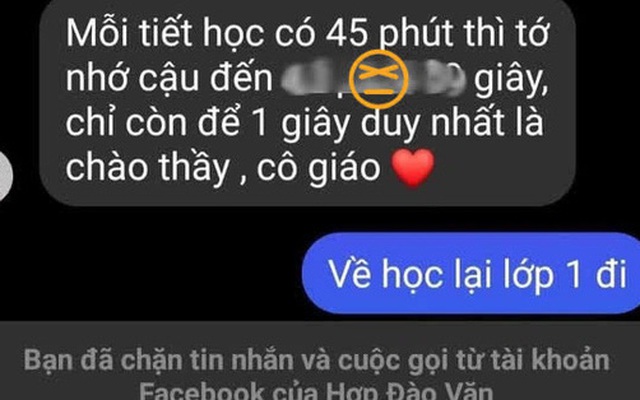 Nam sinh nhắn tin tán tỉnh crush rõ văn vẻ nhưng sai kiến thức liền bị mắng té tát, cô giáo lớp 1 biết chắc tức anh ách