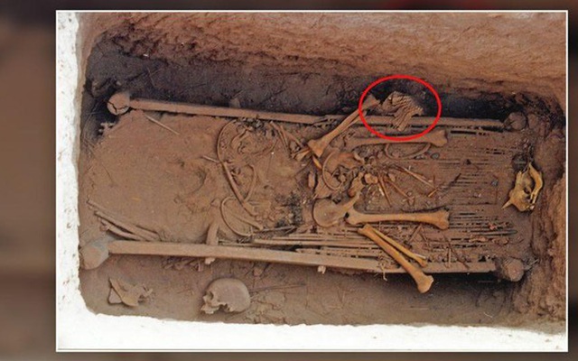 Bộ áo giáp bằng vảy da quý hiếm được phát hiện ở khu lăng mộ Trung Quốc