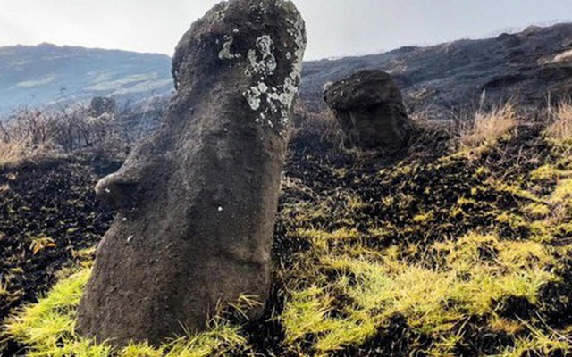 Cháy rừng ở Đảo Phục sinh đe dọa di sản tượng đá điêu khắc nổi tiếng