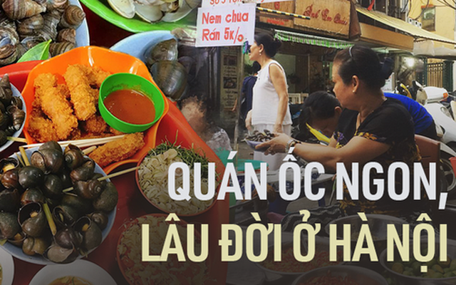 Những quán ốc ngon, lâu đời ở Hà Nội cho một chiều thu mát mẻ, phù hợp tụ tập bạn bè