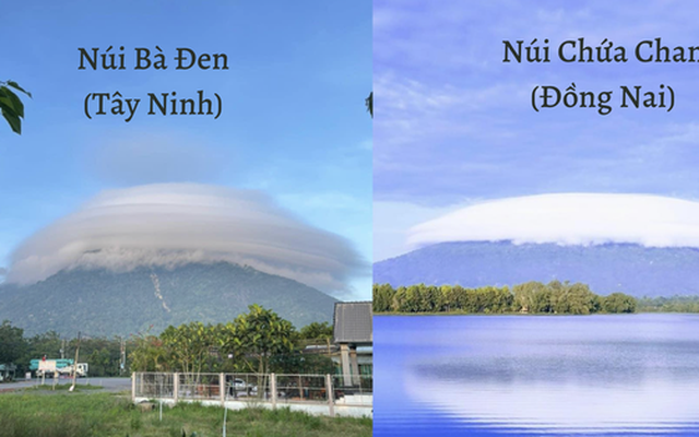 Sau núi Bà Đen ở Tây Ninh, lại đến núi Chứa Chan (Đồng Nai) xuất hiện đám mây lạ khiến dân tình xôn xao