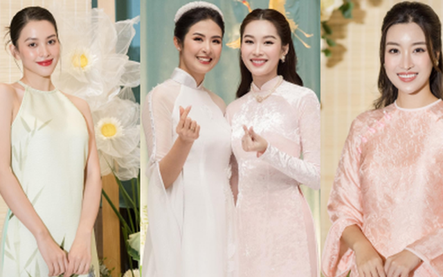 6 Hoa hậu Việt Nam ở lễ cưới Ngọc Hân