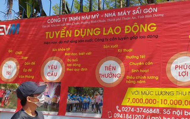 Ráo riết tuyển lao động thời vụ