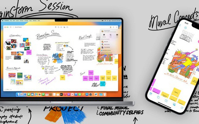 Apple ra mắt ứng dụng "bảng viết vô hạn" Freeform
