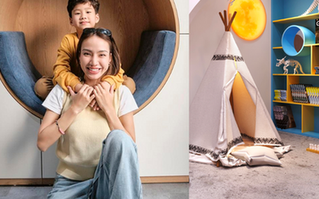 Phòng ngủ với ý tưởng “khám phá vũ trụ” của con trai Gigi Hương Giang đích thị là căn phòng trong mơ của mọi đứa trẻ