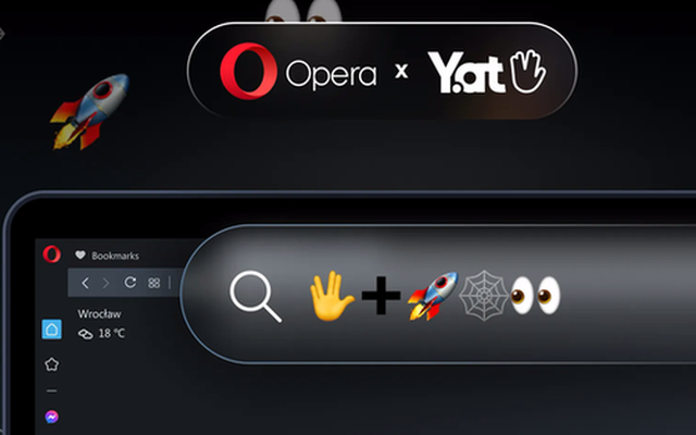 Chán địa chỉ web bằng chữ số, Opera hỗ trợ địa chỉ hoàn toàn bằng emoji