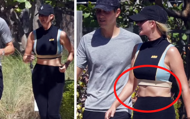 "Nữ thần" Ivanka Trump mặc croptop chạy bộ với chồng nhưng mọi ánh mắt đều đổ dồn vào phần bụng “hết hồn” của bà mẹ 3 con