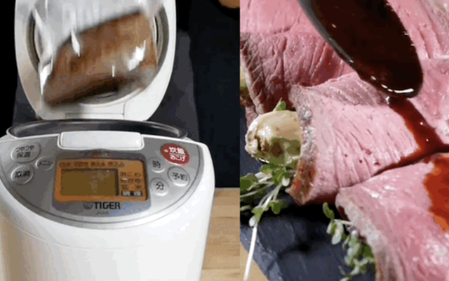 Clip NÓNG: Anh đầu bếp nấu thịt bò bằng nồi cơm điện, netizen tò mò tới nỗi xem đi xem lại lên tới 250 triệu view!