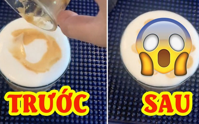 Ngồi "bôi bẩn" lên cốc cà phê, kết quả cô gái lại tạo nên tác phẩm xịn xò như nhân viên pha chế