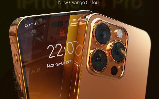 Ngắm iPhone 14 Pro phiên bản màu vàng cam, đẹp mãn nhãn từng đường nét!